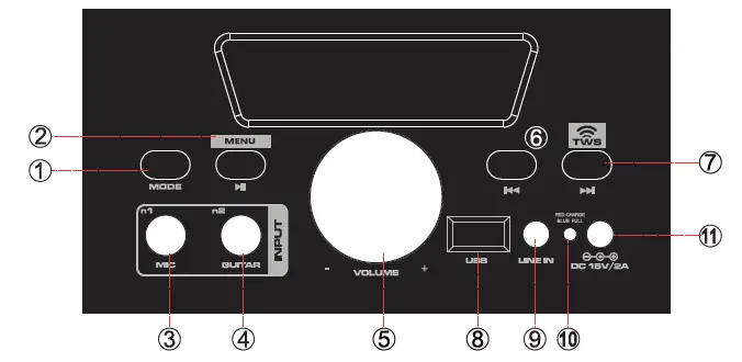 Portable Bluetooth PA Speaker System (2)