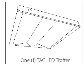 NICOR TACS114U TAC Select LED Troffer - 1