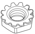 1/4-20 Keps Hex Nut x 4