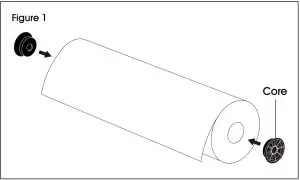 PAPER ROLL MOUNTING INSTRUCTIONS
