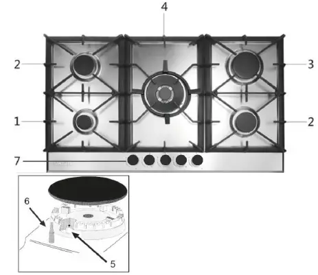 DRIJA-Milan-90-Built-In-Gas-Stove-1
