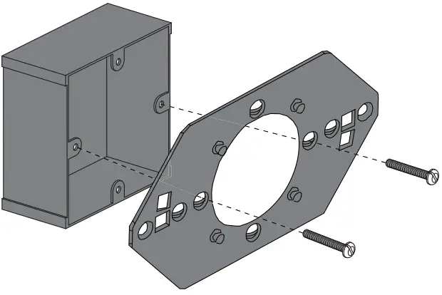 LUTRON Q-TOUCH5-WH Athena -- Style Wallbox