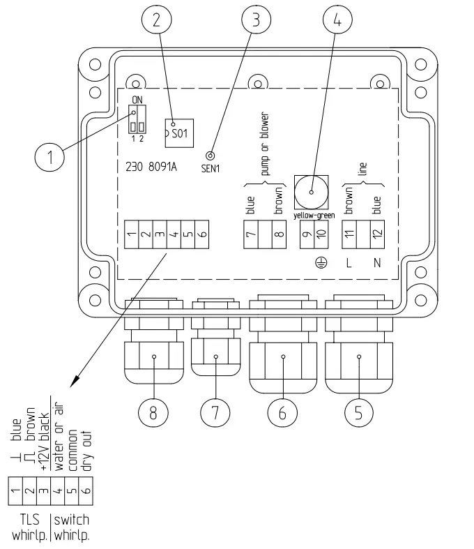 KOLLER 230 8091A-S01 Whirlpool Control Mechanism - fig 1