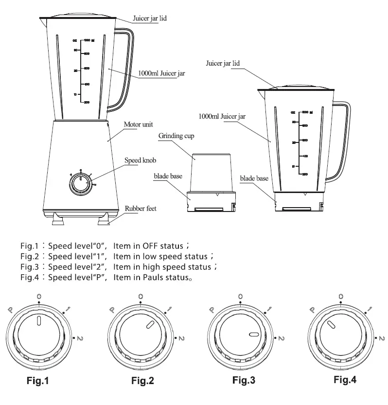 FABER-FBG-P1021-Blendy-Blender-Instruction-FIG-1