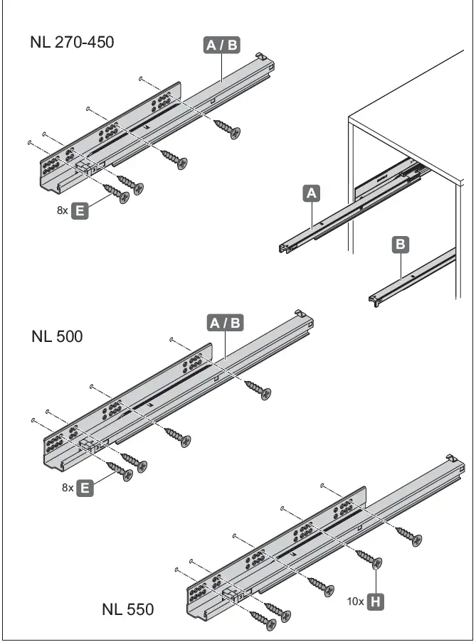 HAFELE 433.03.65x Matrix Runner UM A Synchron 5