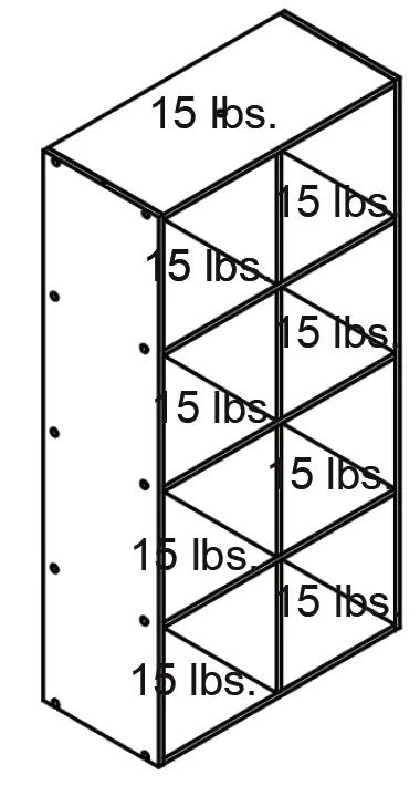 Style SELECTIONS CL22-11ST8-W 8-Cube Storage Organizer 3