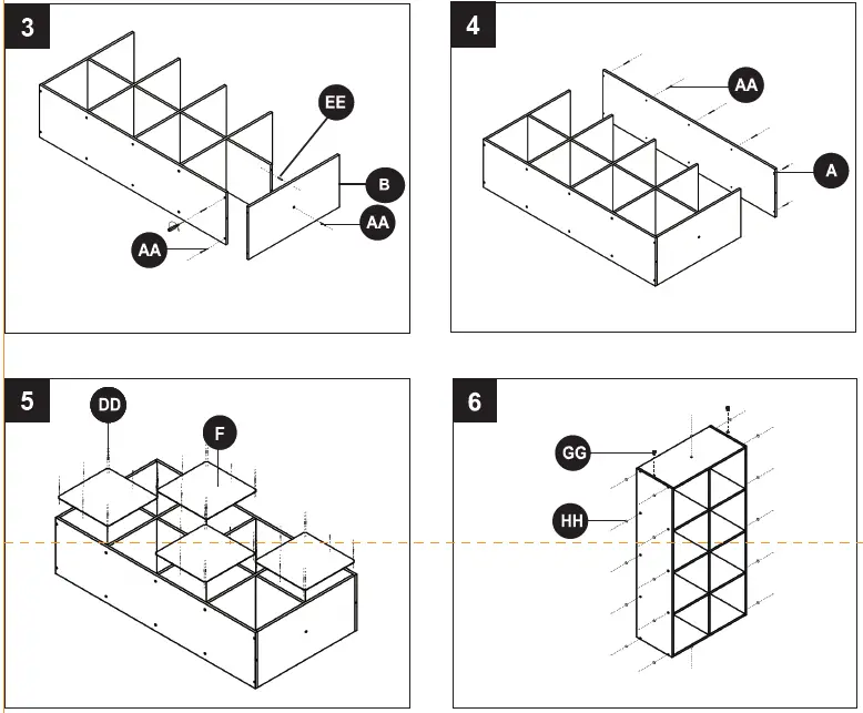 Style SELECTIONS CL22-11ST8-W 8-Cube Storage Organizer 7