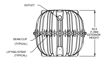 INFILTRATOR CM-1060 Lightweight Strong And Durable Septic Tank 4