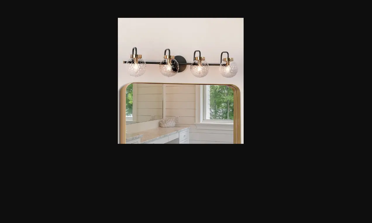 Zevni A04804w4 Evin 31-in 4-light Black/brass Transitional Vanity Light Instruction Manual Zevni A04804w4 Evin 31-in 4-light Black/brass Transitional Vanity Light Instruction Manual