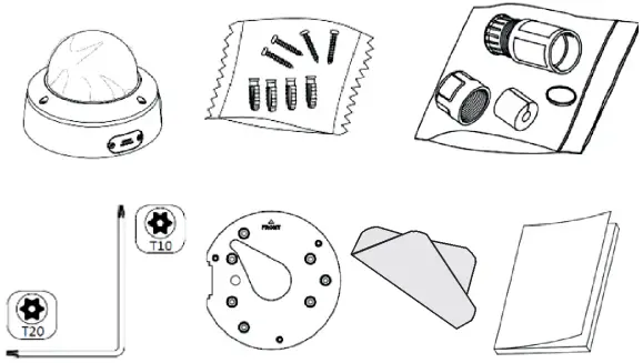 TruVision M Series Varifocal IP Dome Cameras A1