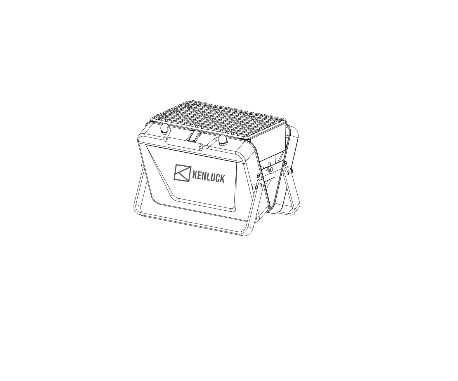 Kenluck H6358001 Taiwan Mini Portable Barbecue User Manual