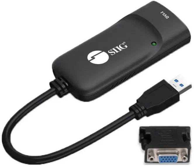 SIIG JU-DV0112-S3 USB 3.0 to DVI VGA Pro