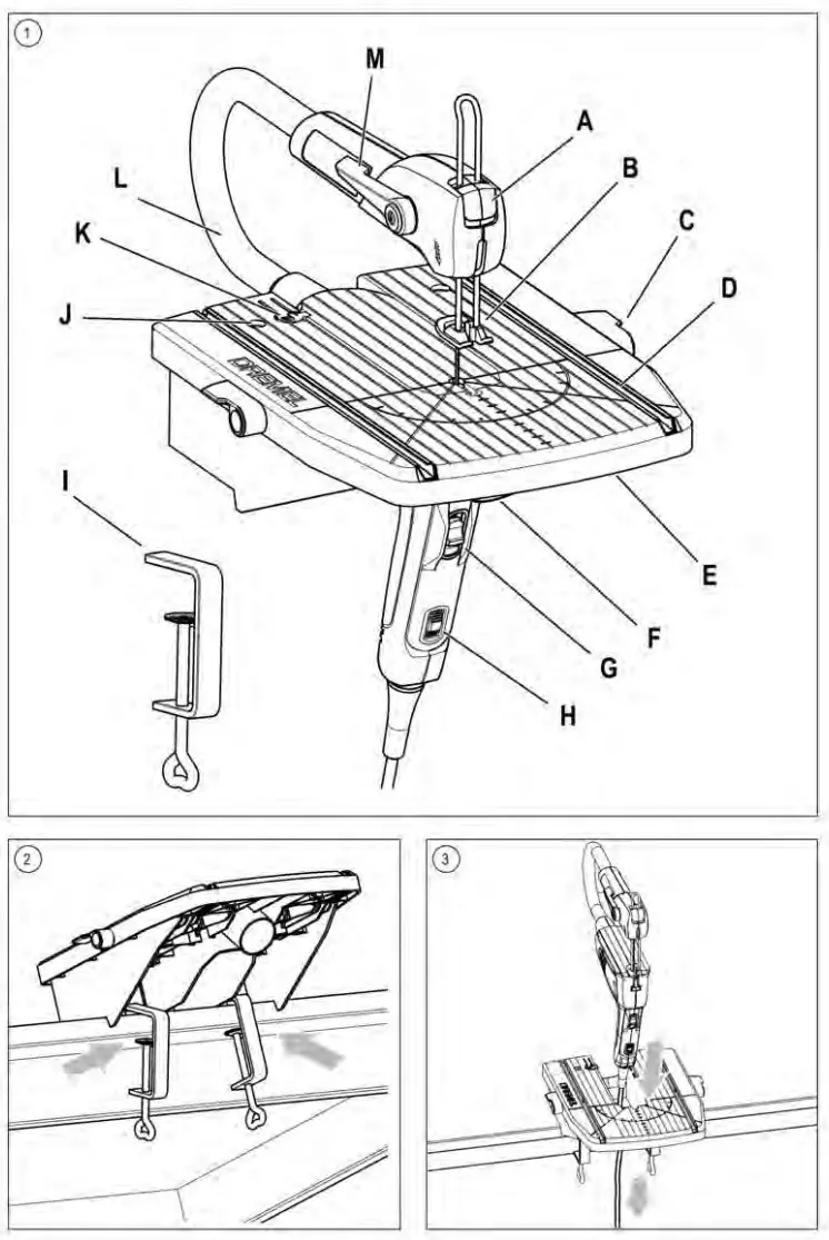 DREMEL MS20 Moto-Saw Variable Speed Compact Scroll Saw Kit - fig 1
