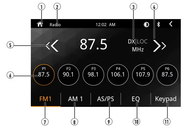 Dual Media Receiver with Wireless and Wired CarPlay - Tuner Operation
