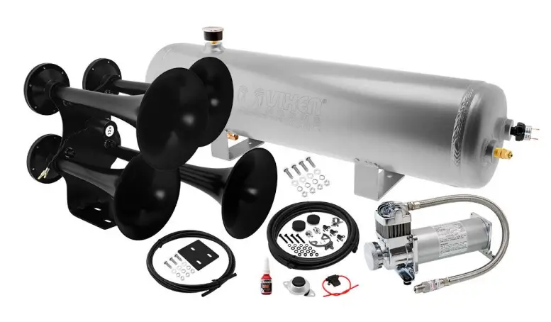 VIXEN HORNS VXO8330APRO4318B Quad Trumpet Train Air Horn Black Product