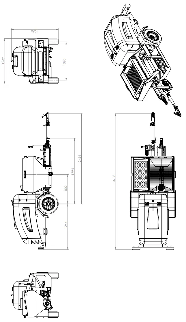 EUROPRO X Pro D140 Liquid Screed Machine - CARD RUNNING3