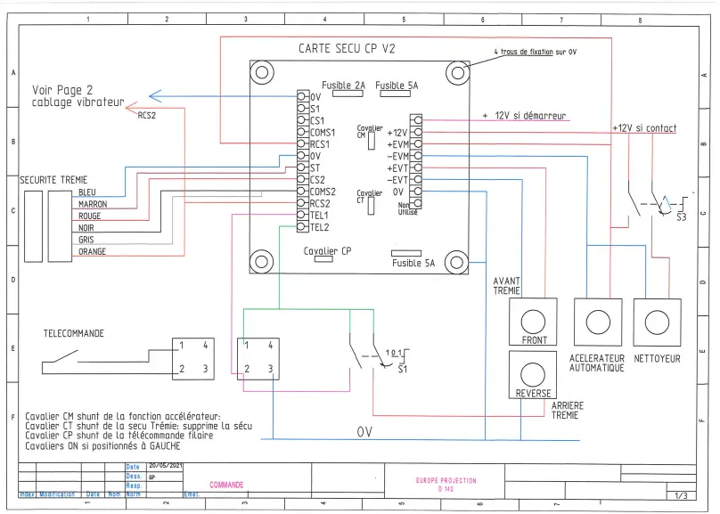 EUROPRO X Pro D140 Liquid Screed Machine - ELECTRICAL SCHEMES