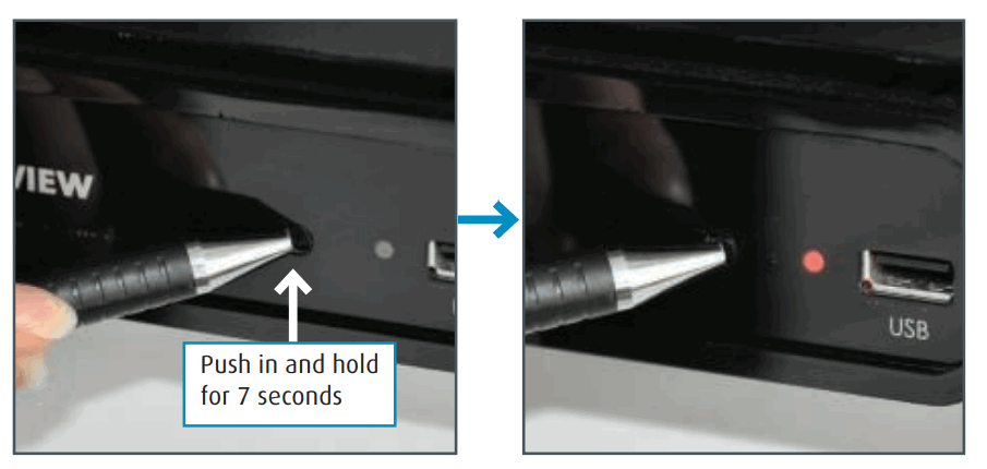 MAXVIEW Seeker Wireless Software Update Procedure for PC Users - illuminates RED