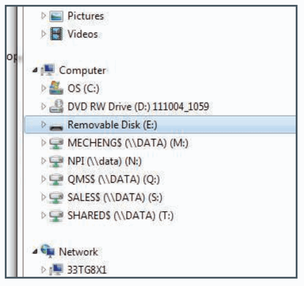 MAXVIEW Seeker Wireless Software Update Procedure for PC Users - removable disk