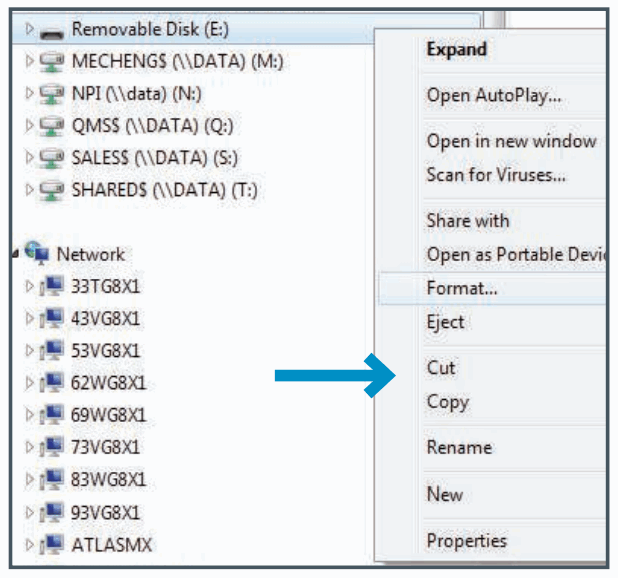 MAXVIEW Seeker Wireless Software Update Procedure for PC Users - select format
