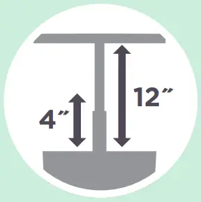 AeroGarden Up and Growing - Min Max Height