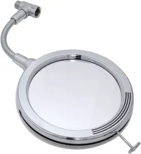 SHARPER IMAGE ShowerTek CXL 1X/3X Magnified Fog Proof Shower Mirror