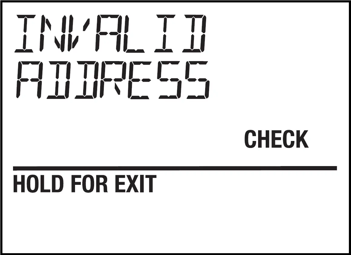 Invalid Address on Expansion Panel
