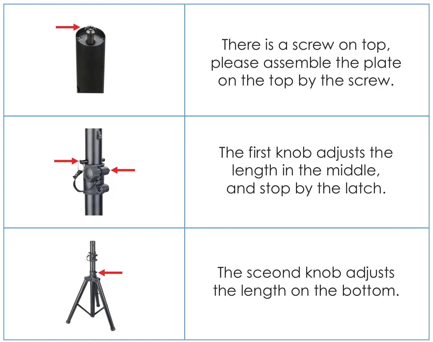 PYLE PSTND32 Dual Studio Monitor 2 Speaker Stand Mount Kit - Assembly