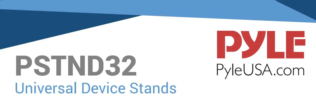 PYLE PSTND32 Dual Studio Monitor 2 Speaker Stand Mount Kit User Manual