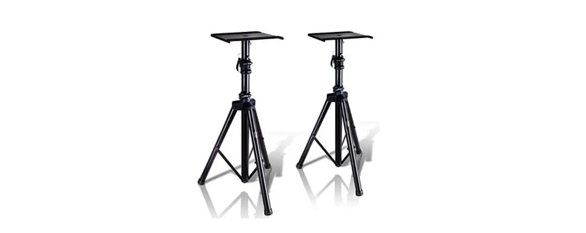 Pyle Pstnd32 Dual Studio Monitor 2 Speaker Stand Mount Kit User Manual