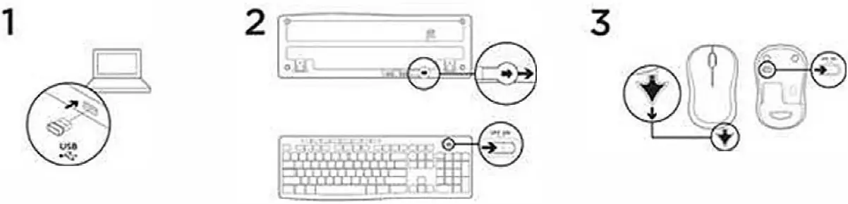 logitech MK295 Silent Wireless Keyboard and Mouse Combo getting started
