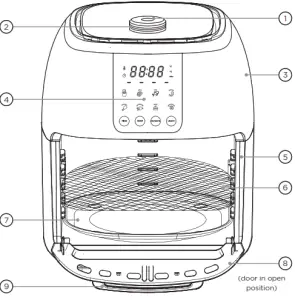CHEFMAN RJ38 6 RDO Air Fryer - Features
