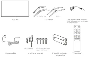 TCL S430 S434 55 Inch Class 4 Series 4K UHD HDR LED Smart Android TV - box