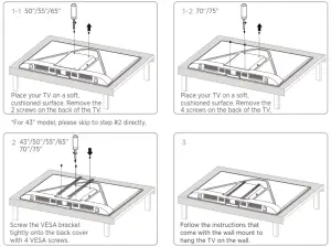 TCL S430 S434 55 Inch Class 4 Series 4K UHD HDR LED Smart Android TV - mount on a wall