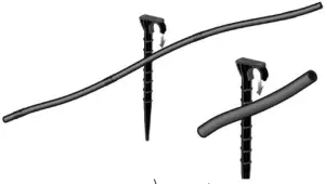 DIG Raised Bed Drip Watering System ML50 - Secure the tubing