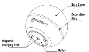 OLIGHT OBULBMCS Flashlight - METAL BADGE 1