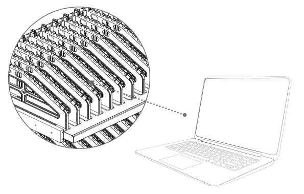 v7world CHGCT36 Charge Cart - dividers