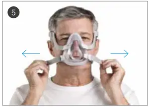ResMed AirTouch F20 Full Face Mask - lower straps