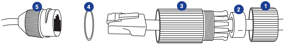 OpenEye OE C1016T2 2MP Outdoor IP Turre - Waterproof Cable