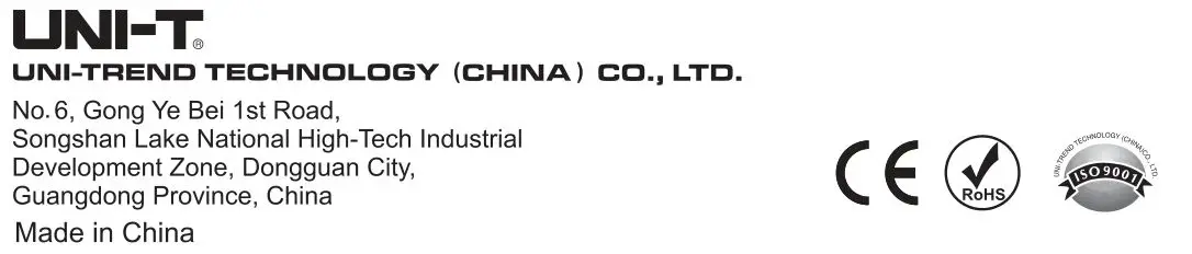 UNI-T UT306H lnfrared Thermometer - address