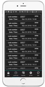 Passtech FX200 Furniture Lock -Access Log