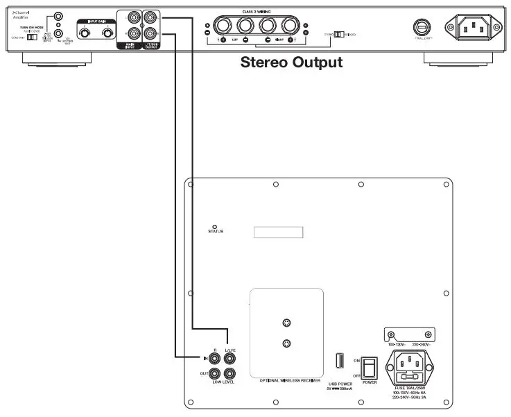 CONNECTING YOUR SUBWOOFER (STEREO)