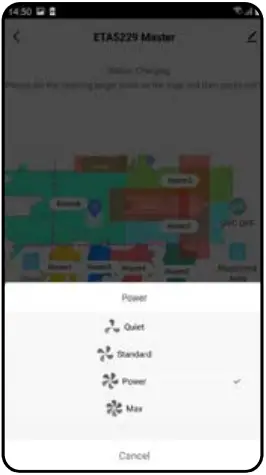 ETA522990000 - 11. SUCTION POWER SETTING