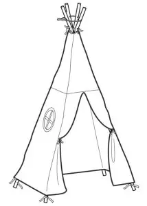 IKEA 104 638 20 HÖVLIG Children's Tent