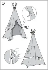 IKEA 104 638 20 HÖVLIG Children's Tent - figure 7