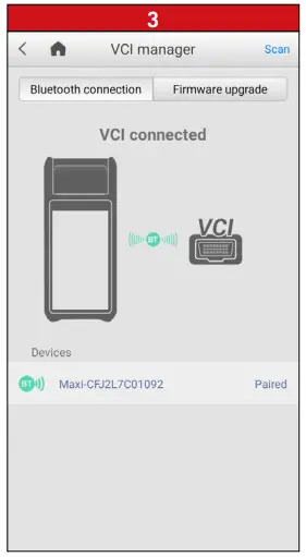 AUTEL MaxiBAS BT608 Battery Analysis Tool - PAIR VCI TO TABLET 2