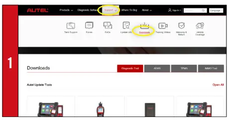 AUTEL MaxiBAS BT608 Battery Analysis Tool - WI-FI PRINTER 1
