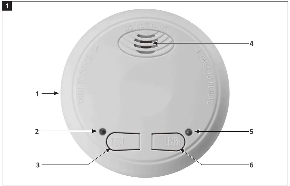 HardHead 014100 Wireless Smoke Detector - fig1