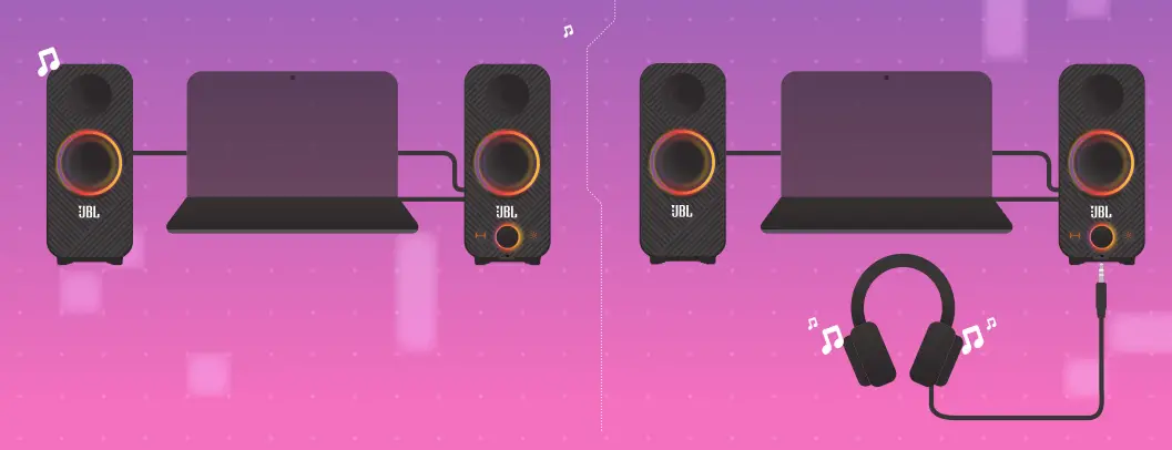 JBL Quantum Duo Listen via your headphone