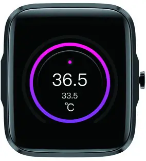 MIXX F2 Colour Multi Touch SmartWatch - BODY TEMPERATURE